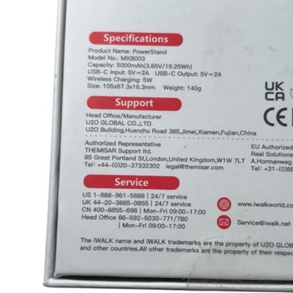 iWALK 6000mAh Magnetic Power Bank with Stand – Purple, New - Picture 3 of 3